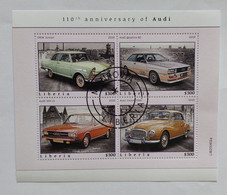 N° 6491 à 6494       Marque Automobile Audi   -  Oblitérés - Liberia