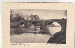 B2519) NEUSTADT Am Rbge. - Grosse Leinebrücke - Passepartout AK BAHNPOST 1932 - Neustadt Am Rübenberge