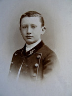 Photo CDV Piccolati à Lille - Collégien Portrait, En Uniforme, Circa 1895 L199 - Antiche (ante 1900)