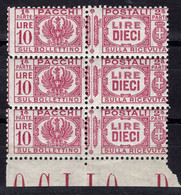 Regno D'Italia (1930) - Pacchi Postali, 10 Lire ** - Postal Parcels