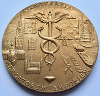 Eremedaille Erepenning Médaille D'Honneur Handelskamer Antwerpen Anvers Koophandel Nijverheid Brons Bronze 1978 Brunet - Autres & Non Classés