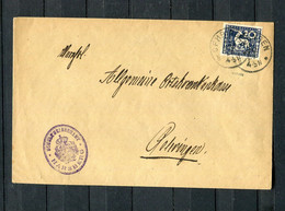 Wuerttemberg / 1920 / Mi. 147 EF Auf Brief Ex Schultheissenamt Harsberg / € 13.50 (D474) - Wurtemberg