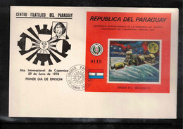 Paraguay 1973 Space / Raumfahrt / L'espace Skylab - Astronomy Nicolaus Copernicus Block FDC - Zuid-Amerika