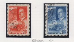 Sowjet-Unie Jaar 1943 Michel-cat. 881/882 - Andere & Zonder Classificatie