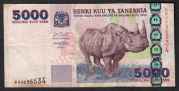 TANZANIA :  5000 Shilingi - P38 -  VF - Tanzania