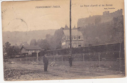 49864  Franchimont  Theux  Le  Point  D'arrêt  Et  Les  Ruines  Train - Theux