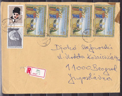 Hungary 1993 Belgrade Yugoslavia Serbia Registered Cover - Cartas & Documentos