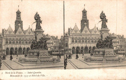 N°93681 -carte Stéréoscopique -Saint Quentin- - Cartes Stéréoscopiques