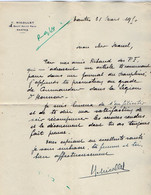 VP19.707 - 1950 - Lettre De Mr Y. NICOLLET à NANTES Pour Mr Marcel DELEON Nomination Commandeur De La Légion D'Honneur - Manuscrits