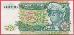 50 Zaire 30/06/88 Neuf 2 Euros - Zaïre