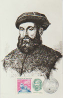 ROUMANIE Carte Maximum 9x14 Fernando De MAGELLAN (1480-1521)  Celebru Navigator Portughez - Cartes-maximum (CM)