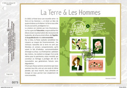 2020 " LA TERRE ET LES HOMMES " Sur Feuillet CEF 1er Jour N° YT 5424 à 5427. Parfait état FDC A SAISIR ! (N° 72) - 2020-…