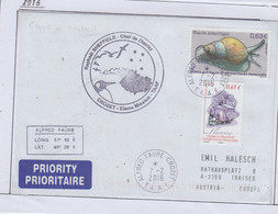 TAAF 2016 Cover Signature  Ca Alfred Faure Crozet  7-2-2016 (FC168C) - Covers & Documents