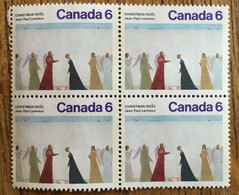 Canada 1974 650-1 Noël - Jean Paul Lemieux Bloc De 4 - Blocs-feuillets