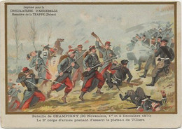 Chromo Aiguebelle 13.5 X 9.5 - Bataille De CHAMPIGNY Le 1er Et 2 Septembre 1870 - Aiguebelle