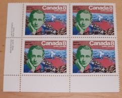 Canada 1974 654 Marconi Bloc De Coin BL - Blocs-feuillets