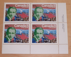 Canada 1974 654 Marconi Bloc De Coin BR - Blocks & Sheetlets