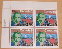 Canada 1974 654 Marconi Bloc De Coin TL - Blocks & Sheetlets