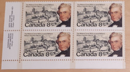 Canada 1975  655 Canal Welland Bloc De Coin BL - Blocks & Sheetlets