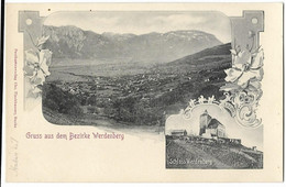 Gruss Aus Dem Bezirke WERDENBERG: 2-Bild-AK ~1900 - Berg