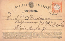 Allemagne Empire Allemand N°15 Sur Carte Cachet 1872 Bromberg Deutsche Reich Post - Covers & Documents