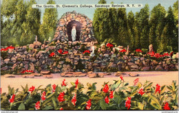 New York Saratoga Springs The Grotto St Clement's College 1945 - Saratoga Springs