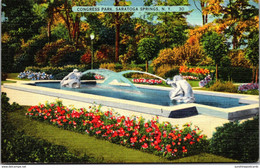 New York Saratoga Springs Congress Park The Italian Fountain - Saratoga Springs
