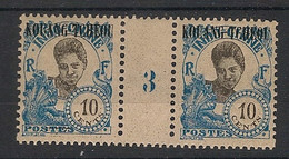 KOUANG-TCHEOU - 1923 - N°Yv. 65 - Annamite 10c Bleu - Paire Millésimée 3 - Neuf * / MH VF - Unused Stamps