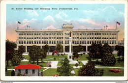 Florida Jacksonville Hemming Park And St James Building 1914 - Jacksonville