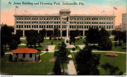 Florida Jacksonville Hemming Park And St James Building 1914 - Jacksonville