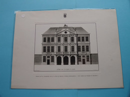 Hôtel De L'OCTROI à GAND ( Bouwkunde - Architecture ) Format A4 ! - Architecture