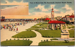 Florida Daytona Beach View Of Races From The Boardwalk 1945 - Daytona