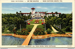 Florida Daytona Beach The Riviera On The Halifax 1941 Curteich - Daytona