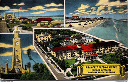 Florida Daytona Beach Princess Issena Hotel Inn And Cottages 1952 - Daytona