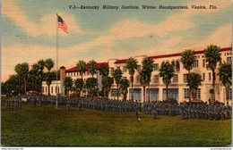 Florida Venice Kentucky Military Institute Winter Headquarters 1955 Curteich - Venice
