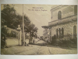 Italia Postcard Napoli Portici BELLAVISTA  Via Che Mena A Pugliano 1916. - Portici