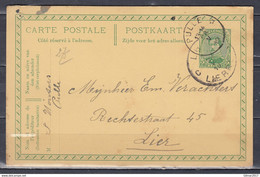 Postkaart Van Pulle (sterstempel) Naar Lier - Cachets à étoiles