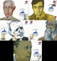 Russia 2015 Year Of Literature In Russia Nobel Prize Laureates In Literature Peterspost Maxicards - Maximumkarten