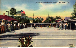 Florida Clearwater The Shuffleboard Club Curteich - Clearwater