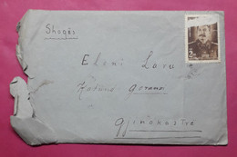 Albania Letter From Tirane To Gjirokaster Stamp STALIN Rare - Albania