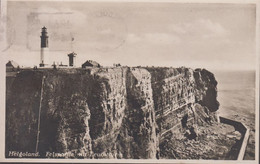 1927. DEUTSCHES REICH. Postcard Helgoland. Felspartie Mit Leuchtturm (foto-type) Cancelled HE... (Michel 387) - JF430426 - Heligoland (1867-1890)