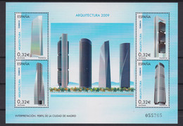 ESPAÑA 2009 - Arquitectura Hoja Bloque Nueva Sin Fijasellos Edifil Nº 4507 -MNH- - Blocs & Hojas