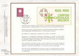 Carte Max CEF 2078 Caritas Catholica Belgica - 1981-1990