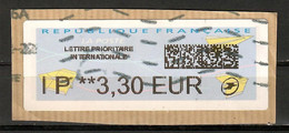 France / Frankreich ,  ATM  - On Paper - Gestempelt / Fine Used / (o) - 2010-... Vignettes Illustrées