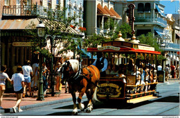 Florida Walt Disney World Horse Drawn Trolley On Main Street U S A - Orlando