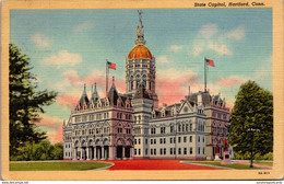 Connecticut Hartford State Capitol Building 1946 Curteich - Hartford