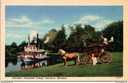 Michigan Dearborn Greenfield Village Suwanee River Curteich - Dearborn