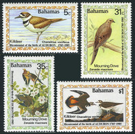 Bahamas 1985 MiNr. 590 - 593 John Audubon's Birds Killdeer, Mourning Dove, Painting, Engravings 4v MNH** 14.00 € - Incisioni