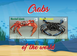 Marshall Islands 2021 Crabs Of The World Souvenir Sheet Of 2 - Marshall Islands