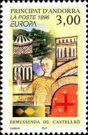 Andorre (F) Poste N** Yv:476 Mi:497 Europa Ermessenda De Castellbo (Thème) - 1996